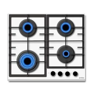 ARNİCA HA64GBG1T ANKASTRE BEYAZ FUL DÖKÜM CAM OCAK