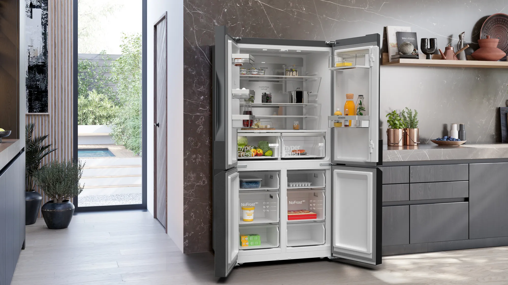 BOSCH KFI96AXEA 605 LİTRE GARDROP TİPİ BUZDOLABI SERİ 6 - Görsel 2