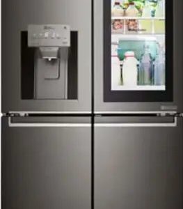 LG GRX24FMKBL 4 KAPILI GARDIROP BUZDOLABI DARK İNOX