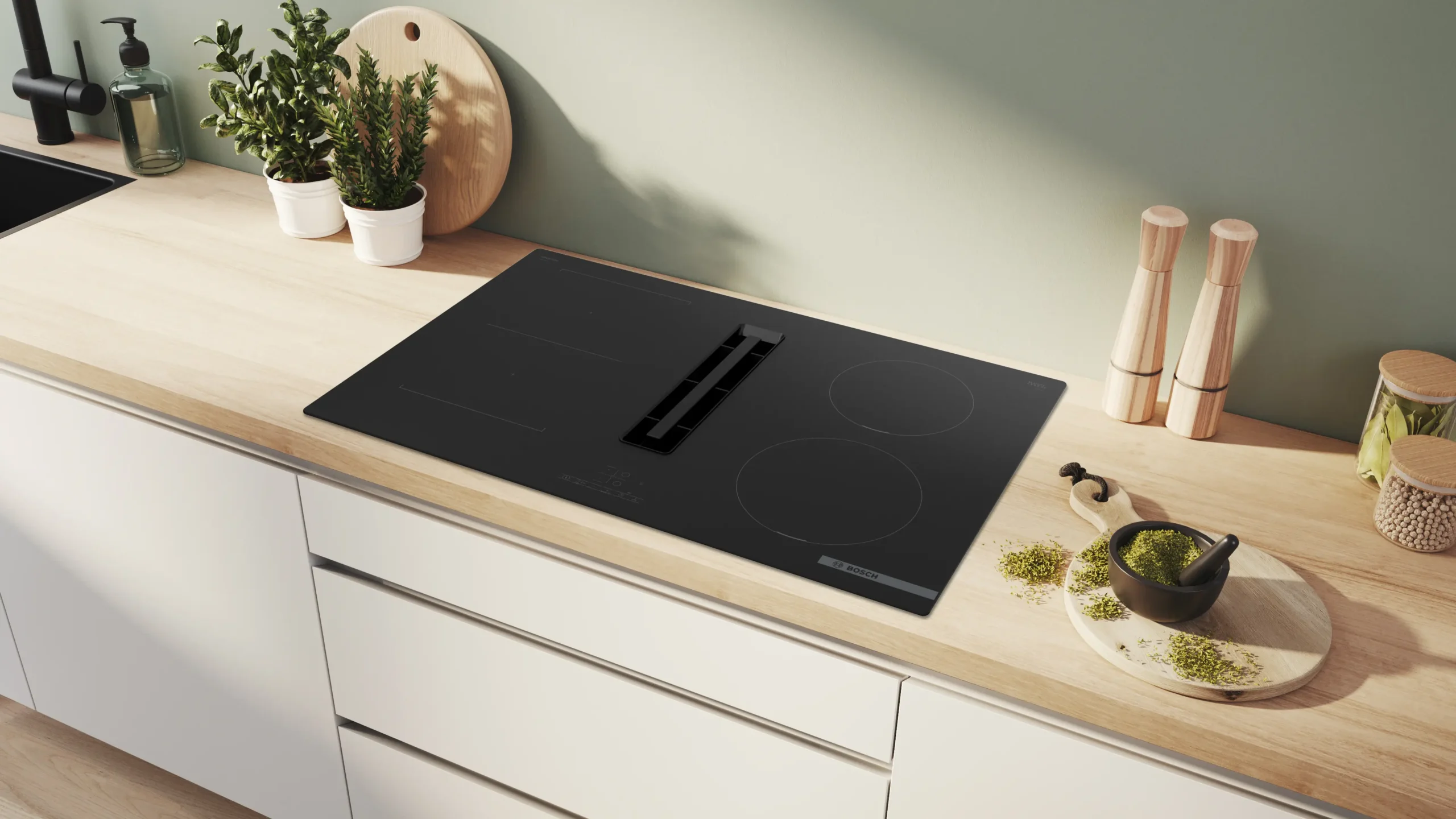 BOSCH PVS811B16E Serie 4 Davlumbaz Entegreli İndüksiyon Ocak 80 cm Çerçevesiz Yüzey