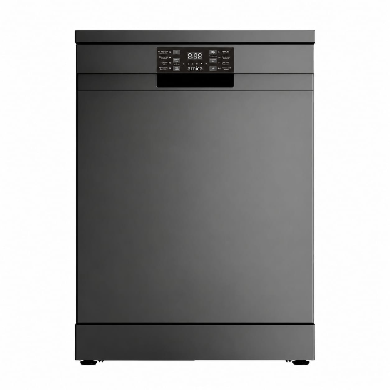 Arnica 8 Programlı Dark Inox Kıbrıs inox bulaşık makinesi - Inox dishwasher prices North Cyprus