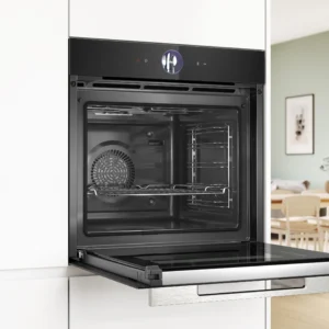 Kuzey Kıbrıs Bosch fırın HBG7764B1 Seri 8 Siyah Ankastre Fırın