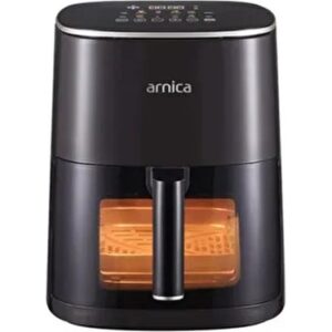 Arnica GH22220 17BE 6 Litre Airfryer siyah şık dış gövdesi ve dijital dokunmatik LED ekran paneli