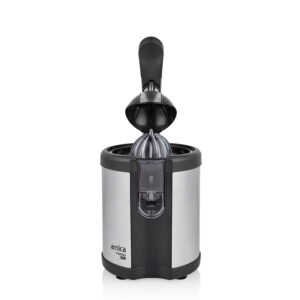 Arnica 1131 Presso Pro Narenciye Sıkacağı Kıbrıs modelinin şık paslanmaz çelik Inox gövdesi ve alüminyum pres kolu