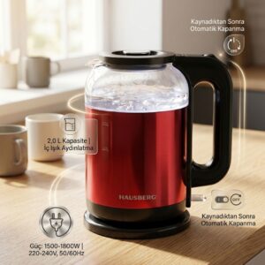 Hausberg HB 3622 kettle elektrikli su ısıtıcısı