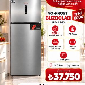 ARNİCA RF-A24X 528 LİTRE NO-FROST BUZDOLABI