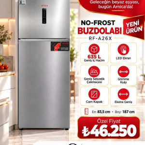 ARNİCA RF-A26X 635 LİTRE NO-FROST BUZDOLABI